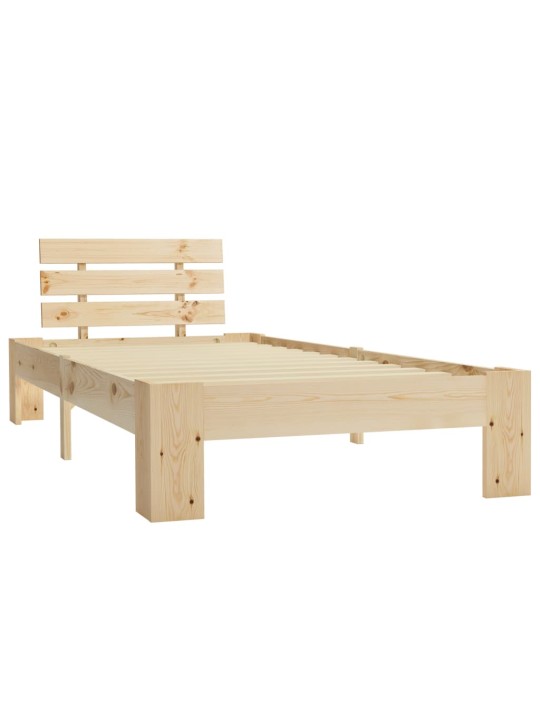 Rám postele masivní borové dřevo 90 x 200 cm