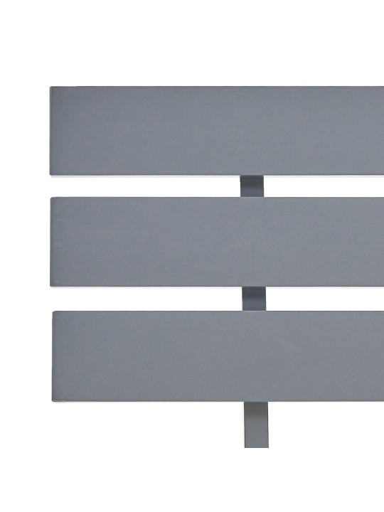 Rám postele šedý masivní borové dřevo 90 x 200 cm