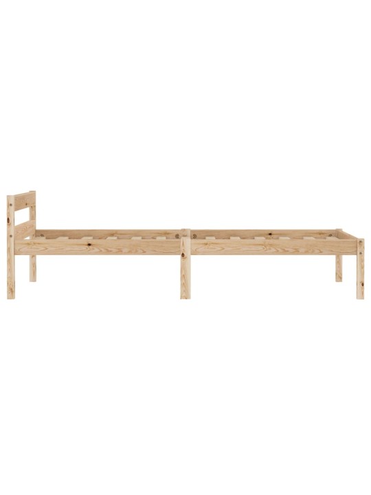 Rám postele masivní borové dřevo 100 x 200 cm