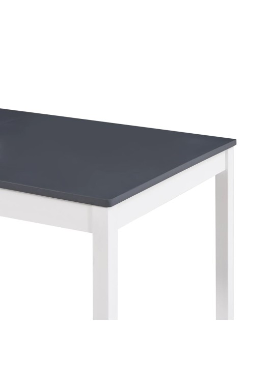 Jídelní stůl bílo-šedý 180 x 90 x 73 cm borové dřevo