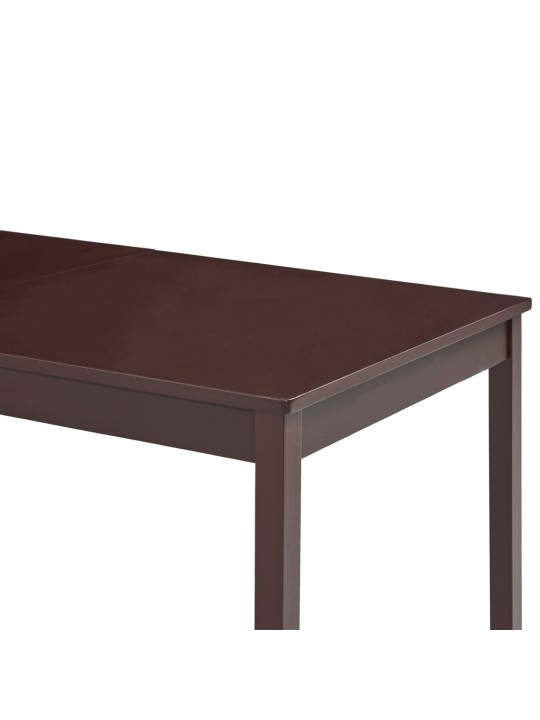 Jídelní stůl tmavě hnědý 180 x 90 x 73 cm borové dřevo