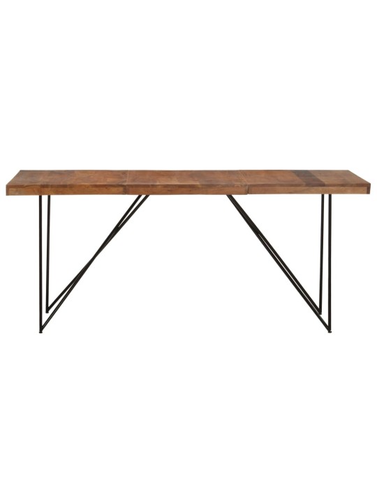Jídelní stůl 180 x 90 x 76 cm masivní akáciové dřevo