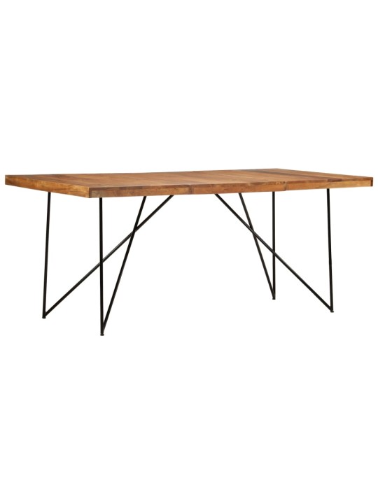 Jídelní stůl 180 x 90 x 76 cm masivní akáciové dřevo