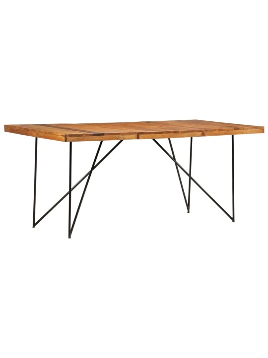 Jídelní stůl 180 x 90 x 76 cm masivní akáciové dřevo