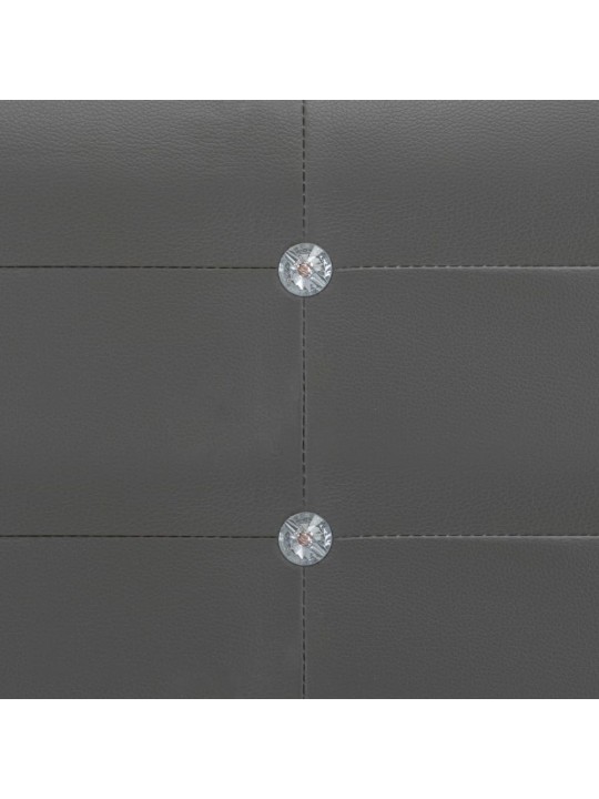 Rám postele šedý umělá kůže 180 x 200 cm