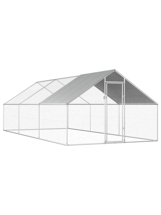 Venkovní klec pro kuřata 2,75 x 6 x 1,92 m pozinkovaná ocel