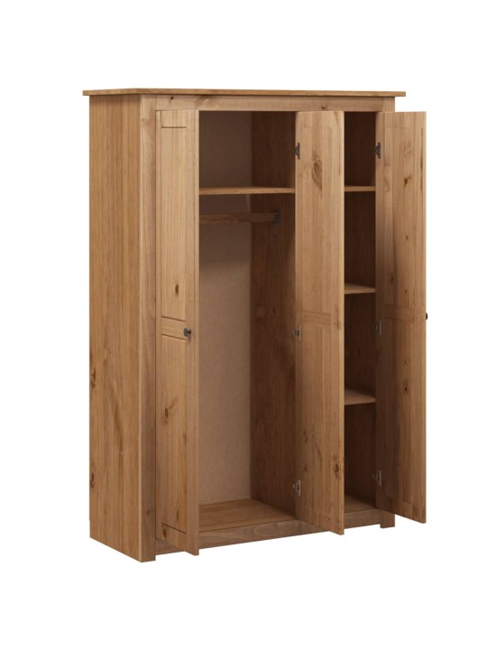 Šatní skříň se 3 dveřmi 118x50x171,5 cm borovice řada Panama