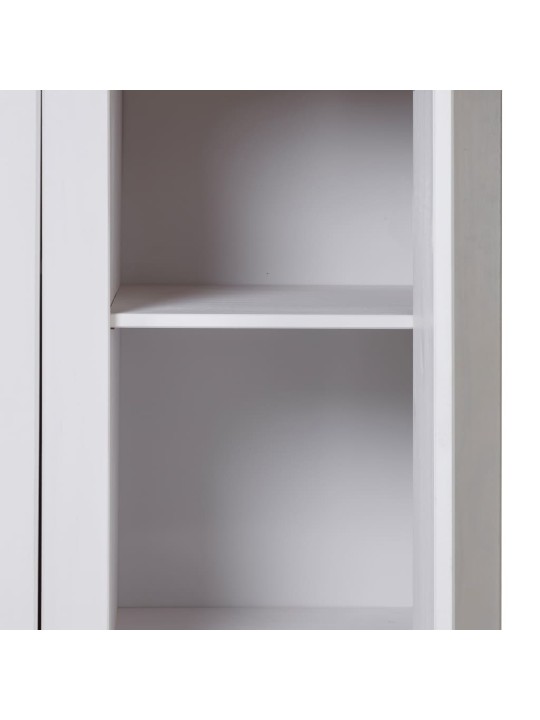 Šatní skříň se 3 dveřmi bílá 118x50x171,5 cm borovice Panama