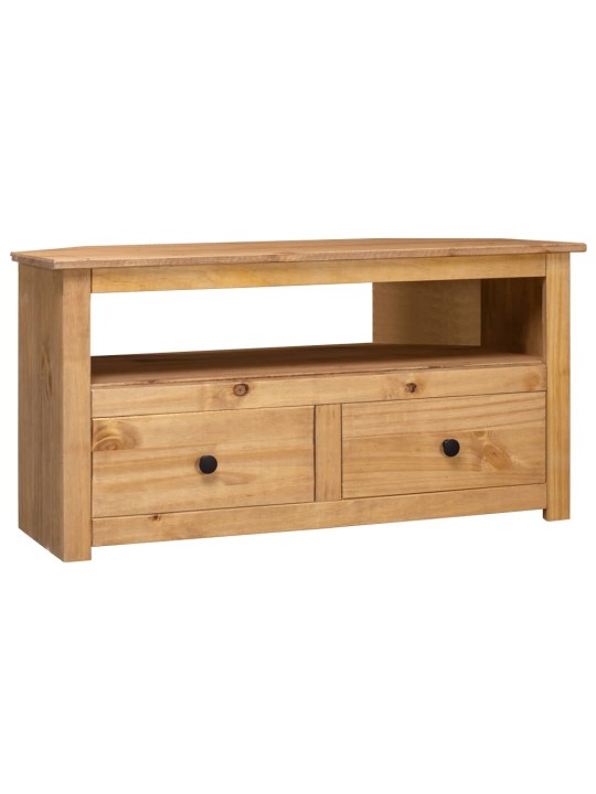 Rohová TV skříňka 93x49x49 cm masivní borovice řada Panama