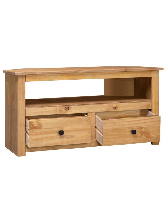 Rohová TV skříňka 93x49x49 cm masivní borovice řada Panama