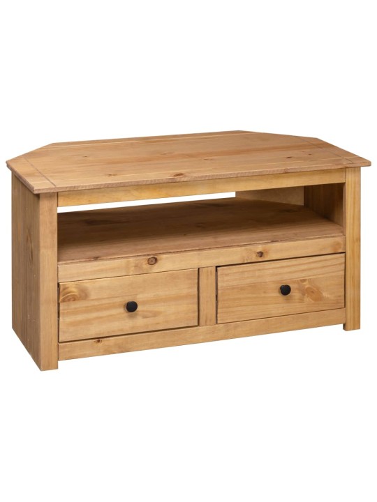 Rohová TV skříňka 93x49x49 cm masivní borovice řada Panama