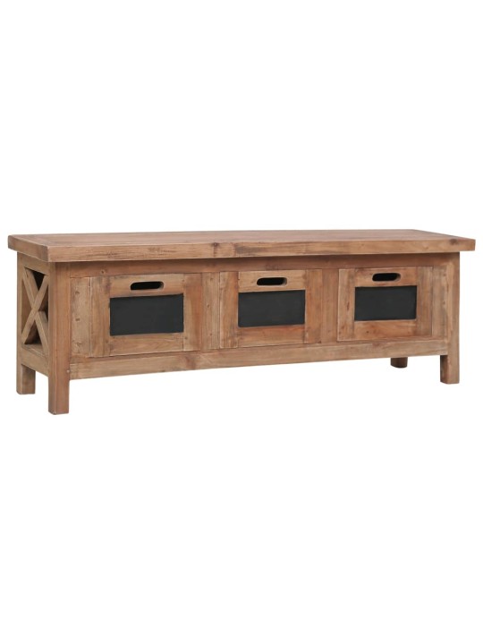 Tv stolek se 3 zásuvkami 120 x 30 x 40 cm masivní mahagon