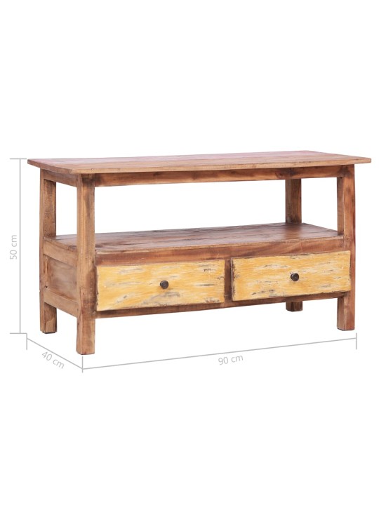 TV stolek 90 x 40 x 50 cm masivní recyklované dřevo