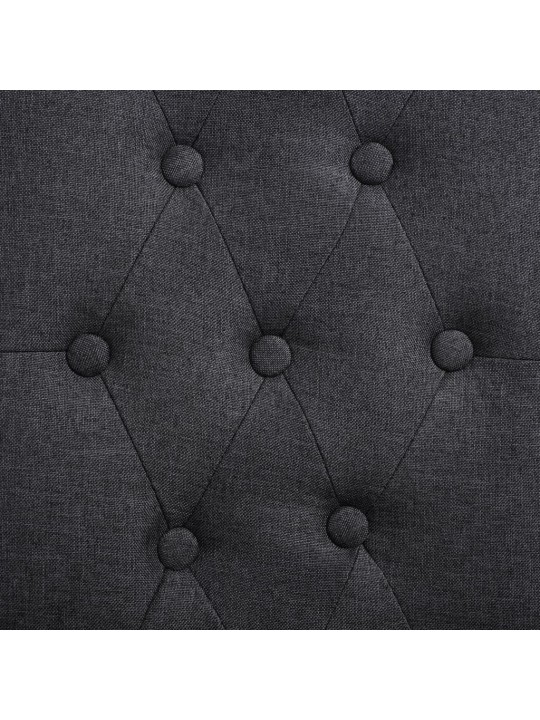 Jídelní židle 4 ks tmavě šedé textil