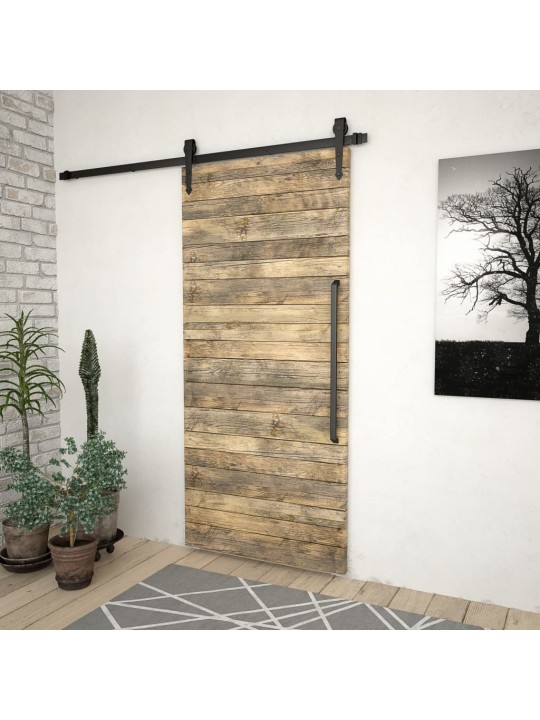 Sada příslušenství pro posuvné dveře SKIEN 200 cm ocelová černá