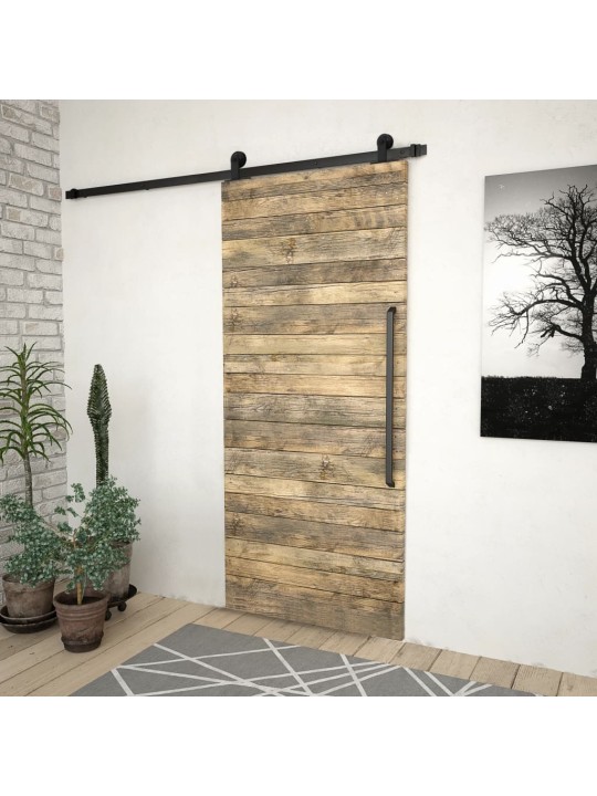 Sada příslušenství pro posuvné dveře SKIEN 200 cm ocelová černá