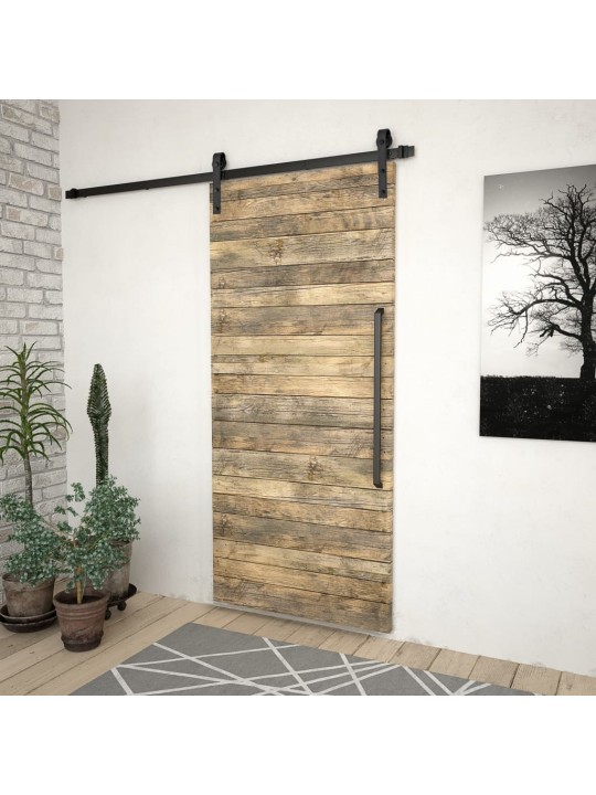 Sada příslušenství pro posuvné dveře SKIEN 200 cm ocelová černá