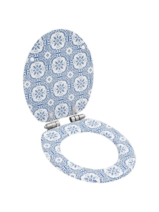 WC sedátko s funkcí pomalého sklápění 2 ks MDF motiv porcelánu