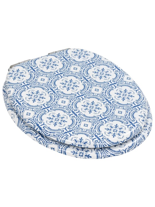 WC sedátko s funkcí pomalého sklápění 2 ks MDF motiv porcelánu