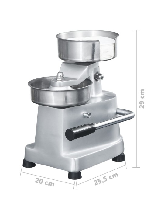 Tvarovací stroj na hamburgery 500 voskových papírů hliník 13 cm
