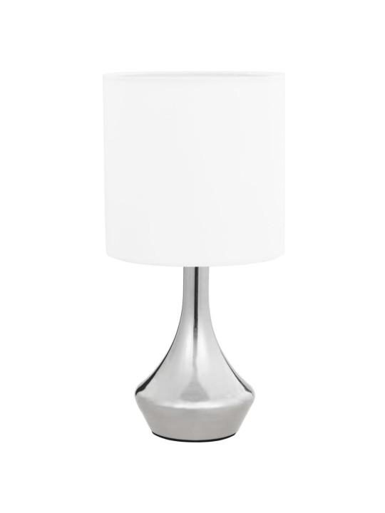 Stolní lampy 2 ks dotykové tlačítko bílé E14