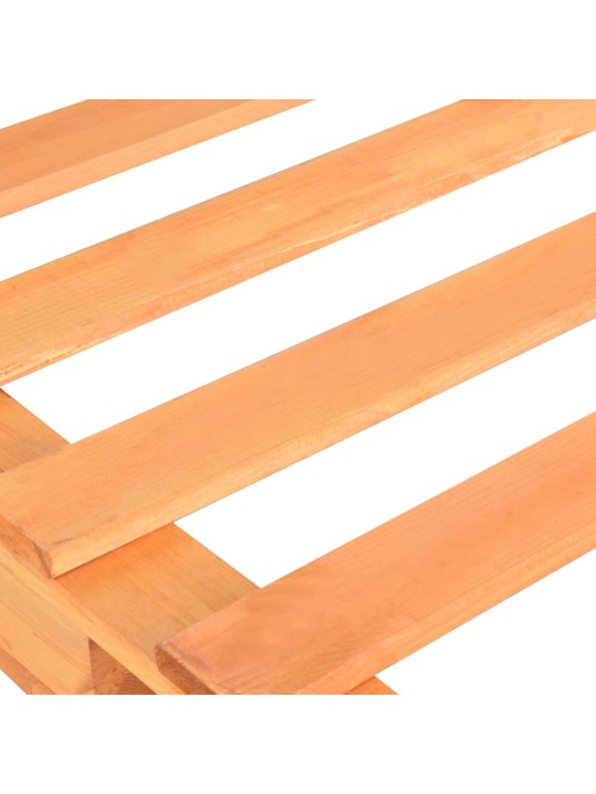 Rám postele z palet hnědý masivní borovice 100 x 200 cm