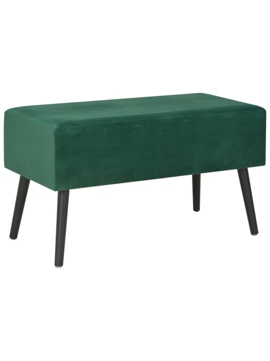 Lavice se zásuvkami 80 cm zelená samet