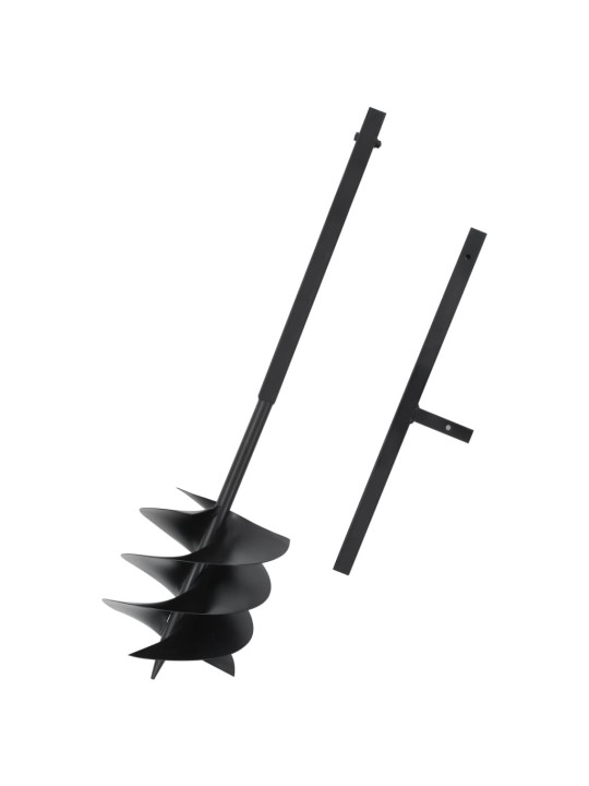 Zemní vrták s rukojetí 250 mm ocel černý