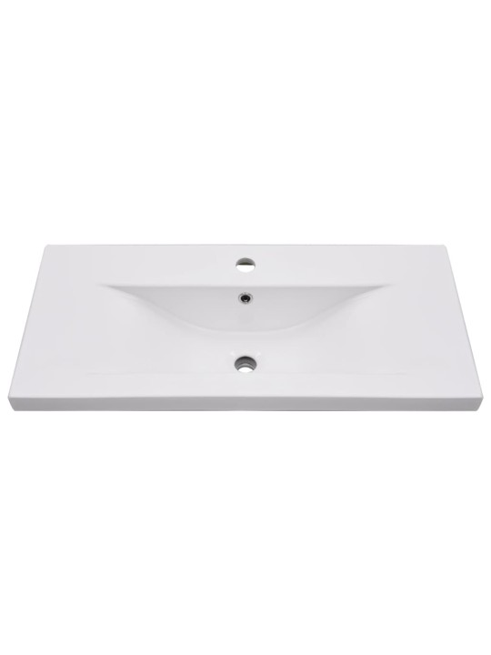 Zabudované umyvadlo 81 x 39,5 x 18,5 cm keramika bílé