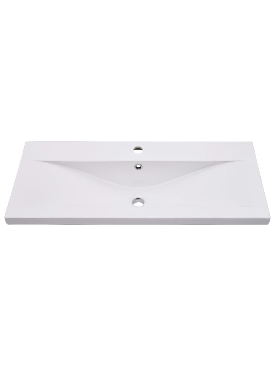 Zabudované umyvadlo 91 x 39,5 x 18,5 cm keramika bílé