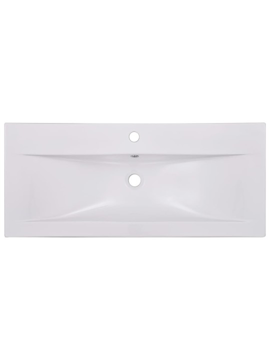 Zabudované umyvadlo 91 x 39,5 x 18,5 cm keramika bílé