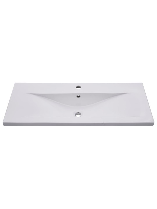 Zabudované umyvadlo 101 x 39,5 x 18,5 cm keramika bílé