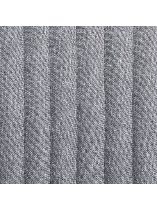 Jídelní židle 4 ks světle šedé textil