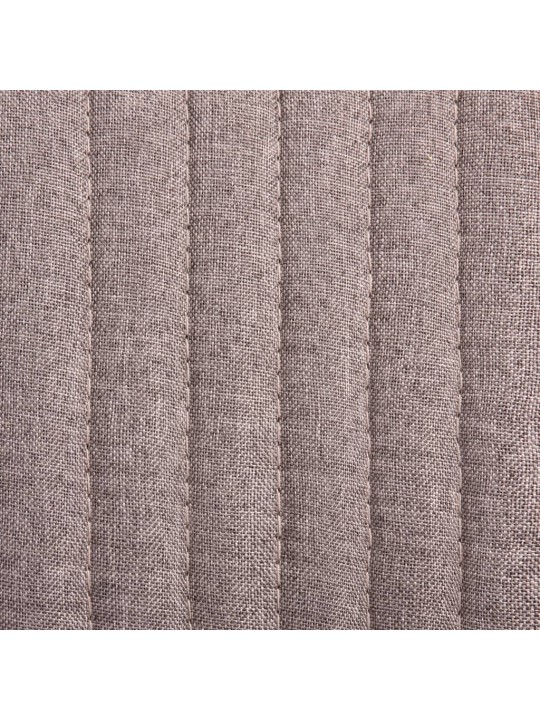Jídelní židle 4 ks taupe textil
