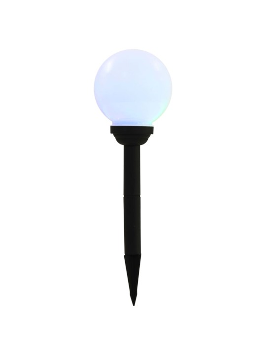 Zahradní solární lampy 8 ks LED kulovité 15 cm RGB
