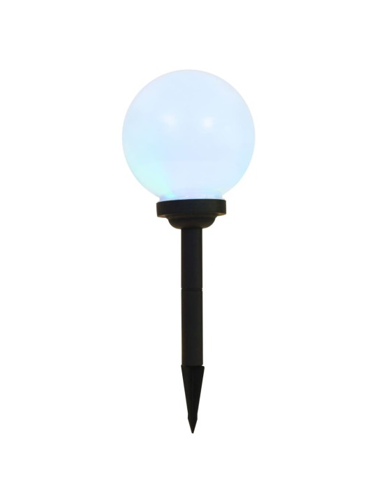 Zahradní solární lampy 6 ks LED kulovité 20 cm RGB