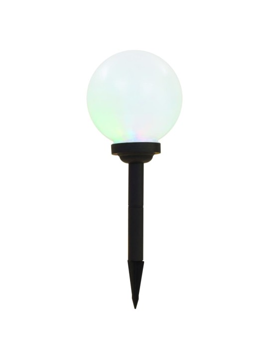 Zahradní solární lampy 6 ks LED kulovité 20 cm RGB