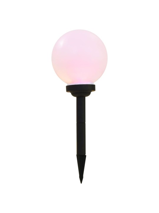Zahradní solární lampy 6 ks LED kulovité 20 cm RGB