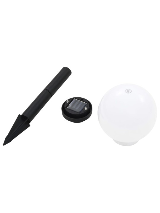Zahradní solární lampy 6 ks LED kulovité 20 cm RGB