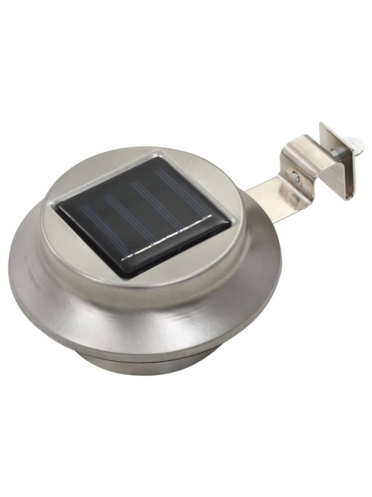 Zahradní solární lampy 12 ks LED kulaté 12 cm bílé