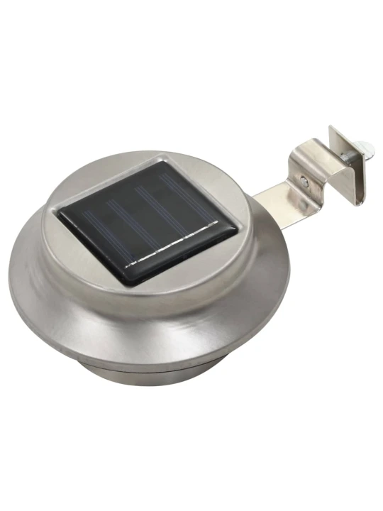 Zahradní solární lampy 12 ks LED kulaté 12 cm bílé