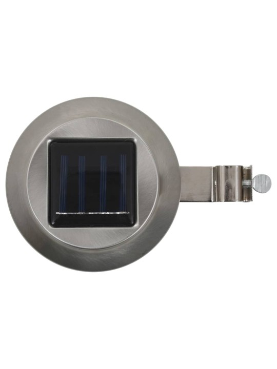 Zahradní solární lampy 12 ks LED kulaté 12 cm bílé