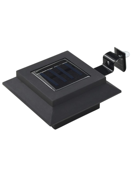 Zahradní solární lampy 12 ks LED čtvercové 12 cm černé