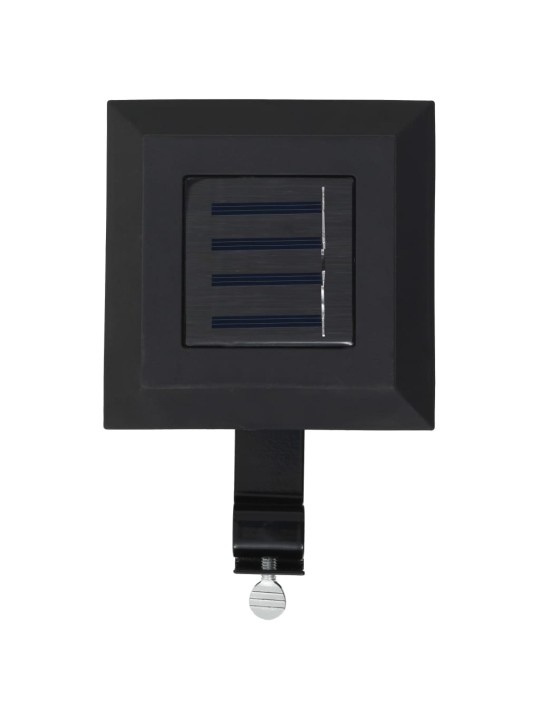 Zahradní solární lampy 12 ks LED čtvercové 12 cm černé