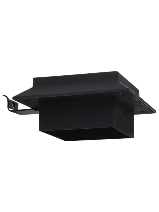 Zahradní solární lampy 12 ks LED čtvercové 12 cm černé