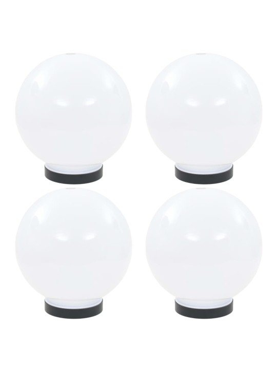 Kulovité LED lampy 4 ks koule 20 cm PMMA