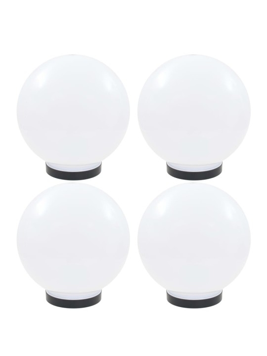 Kulovité LED lampy 4 ks koule 25 cm PMMA
