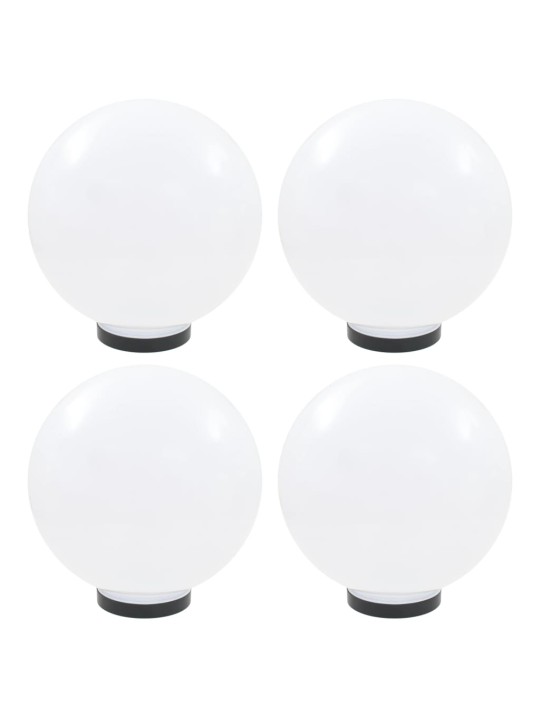 Kulovité LED lampy 4 ks koule 30 cm PMMA
