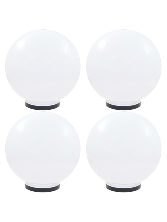 Kulovité LED lampy 4 ks koule 40 cm PMMA