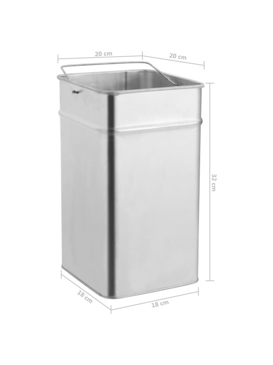 Hotelový odpadkový koš s popelníkem 36 l ocel černý